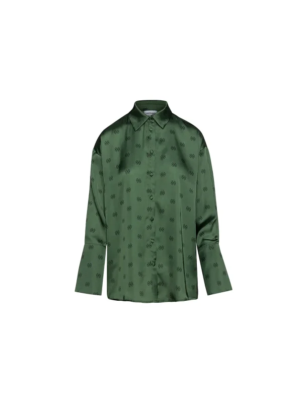 Vivian Shirt Logo Print | Chaki