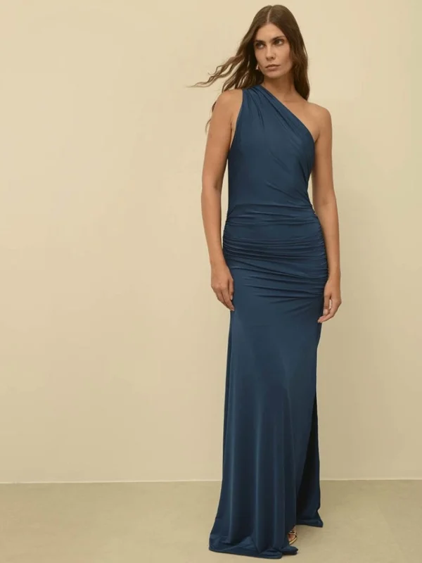 Angelina Dark Petrol Dress