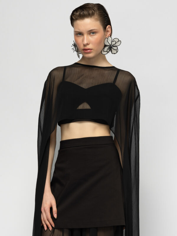 Panthea Black Cape